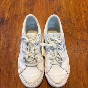 Nike White and Light Blue Sneakers